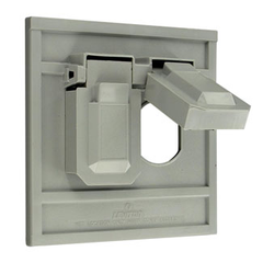 Leviton 4986-GY GY COVER HORIZ OVERSIZE