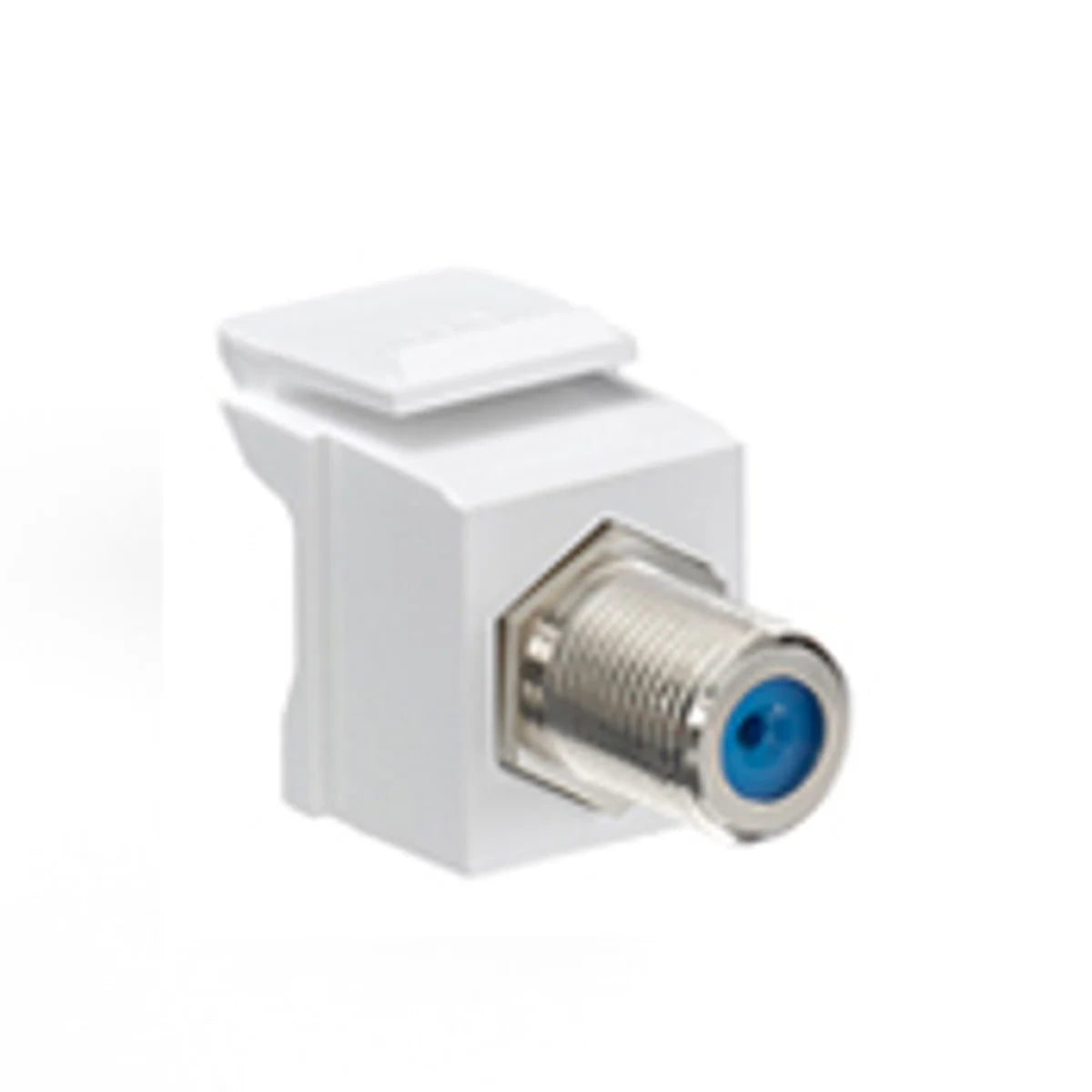 Leviton 41084-FWF QuickPort F-Type Adapter, 75 Ohm, White