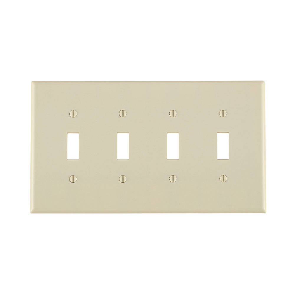 Leviton 80512-T PJ4-T Power Midway 4 Gang