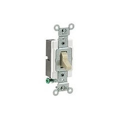 Leviton CS115-2I Toggle Switch, 120/277 Volt, 15 Amp, Single-Pole AC Quiet Switch