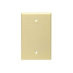 Leviton PJ13-I 1-Gang Blank Wallplate Midway Size Replacement MPN