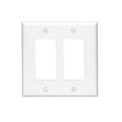 Leviton PJ262-I 2-Gang Decora GFCI Wallplate Midway Size Replacement MPN