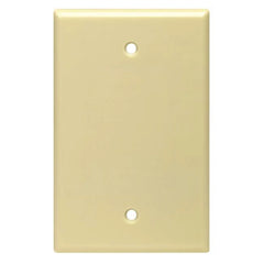 Leviton PJ13-GY 1-Gang Blank Wallplate Midway Size Gray