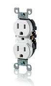 Leviton W5320-T0I Duplex Grounding Tamper and Weather-Resistant Straight Blade Receptacle 125V 15A NEMA 5-15R