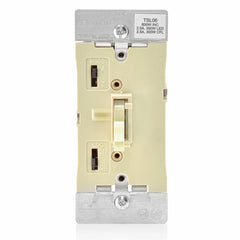 Leviton TSL06-1LI Preset Toggle Slide Dimmer Single Pole/3-Way 600W-120VAC Incandescent 300W LED/CFL