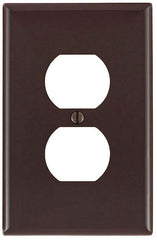 Leviton PJ8 Wallplate 1G Duplex Receptacle Specification Brown