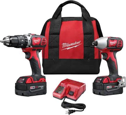 Milwaukee Tool 2697-22 M18 Cordless 2-Tool Combo Kit