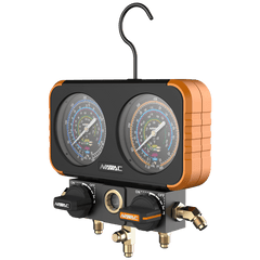 NAVAC N2A4B Manifold Gauge, 800 psi Pressure, 3-1/8 in Dia Dial, Class 1.0 Accuracy