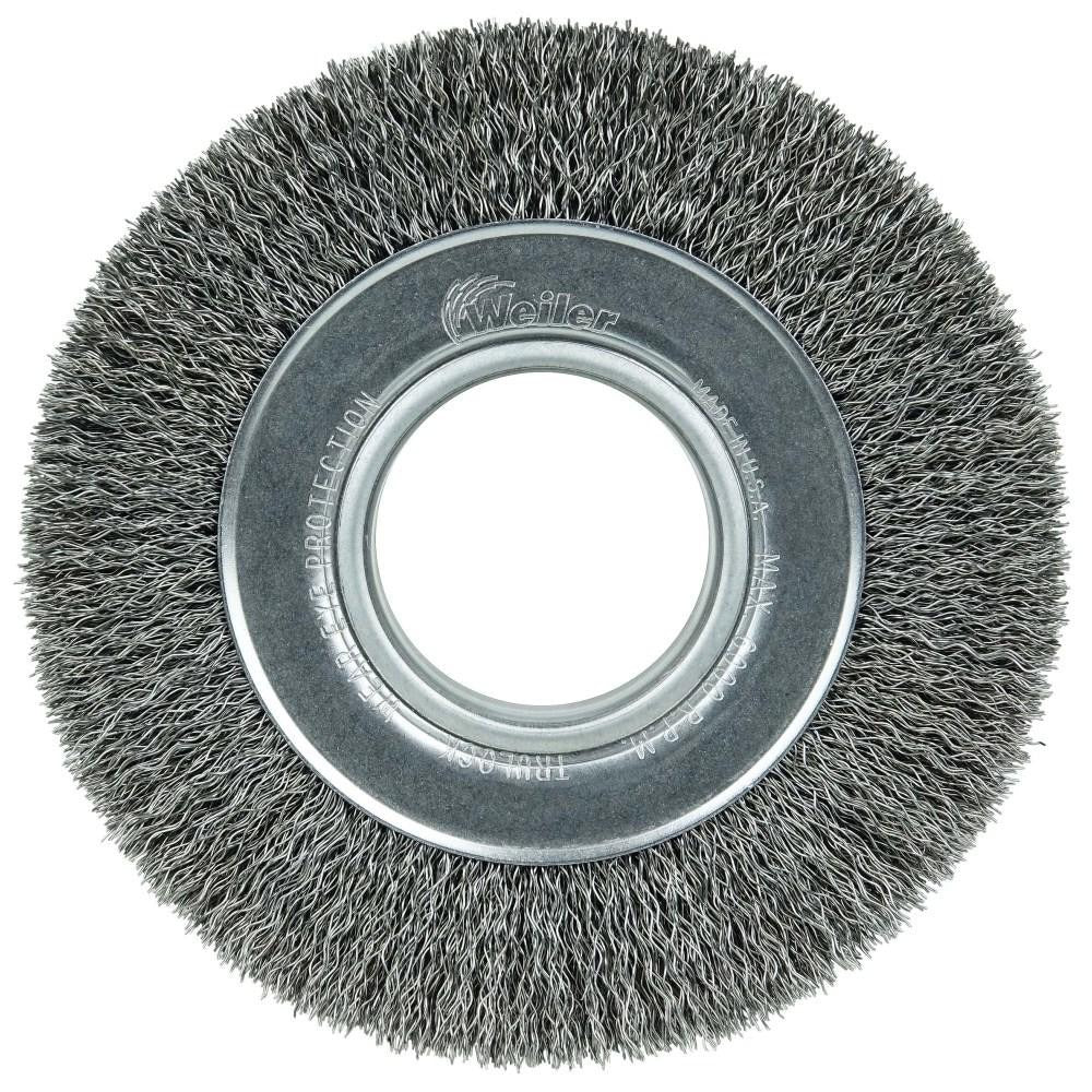 WEILER Weiler 03070 Wheel Brush 6 in Crimped Carbon Steel 6000 Rpm
