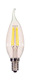 SATCO S29923 4W CA11 LED Bulb Candelabra E-12 Base 2700 Kelvin 360 Degree Dimmable 120V