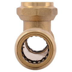 SharkBite U3486LF 3/4 in. Push x FNPT Press Brass Tee