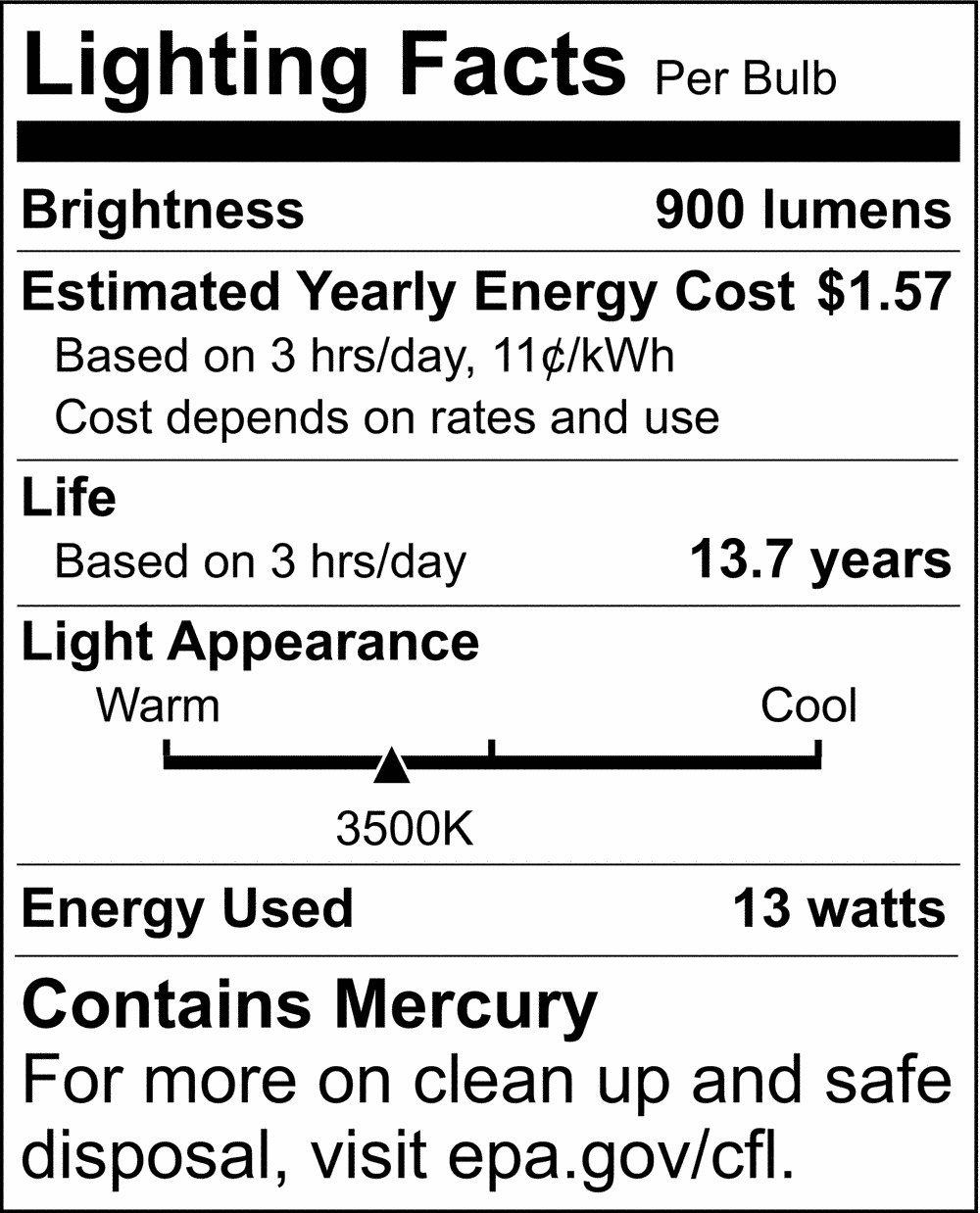 SATCO S8331 13W T4 Compact Fluorescent Light Bulb with G24q-1 Base