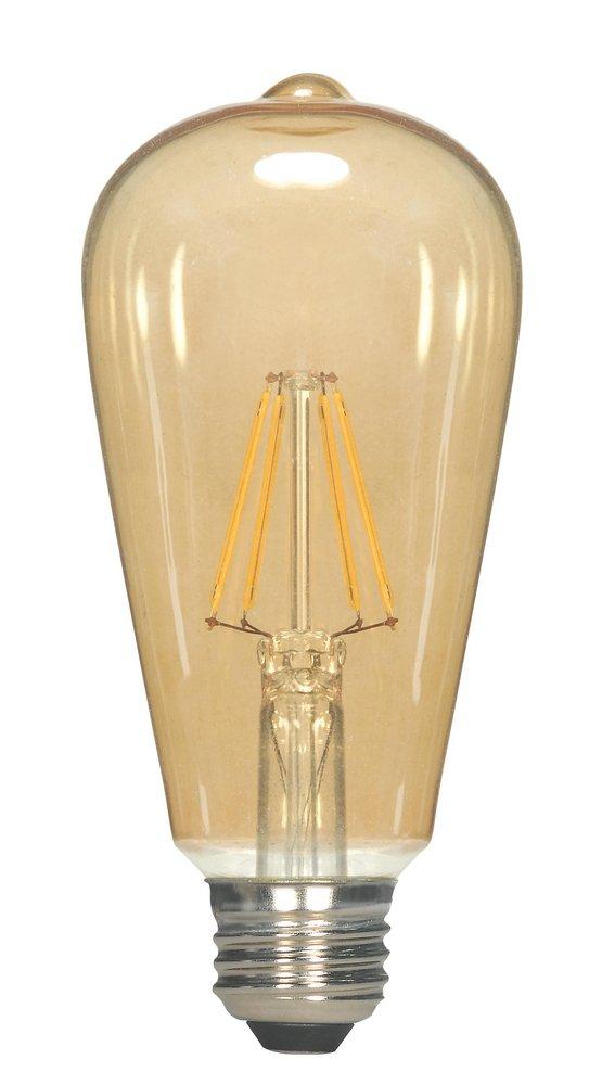 SATCO S9579 6.5W ST19 Dimmable LED Light Bulb with Medium Base