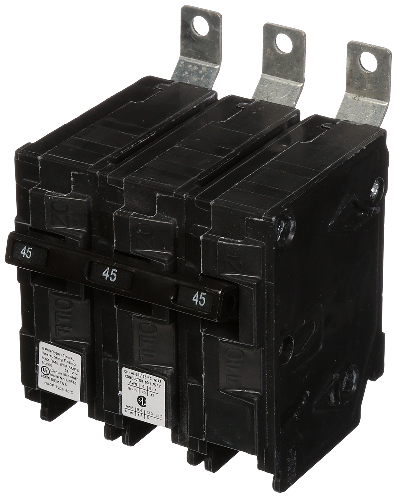 Siemens B345 3-Pole 45 Amp 240 Volt 10 kA Circuit Breaker