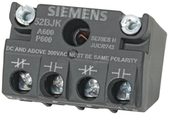 Siemens 52BJK 1NO 1NC Gold Flashed Contact Block