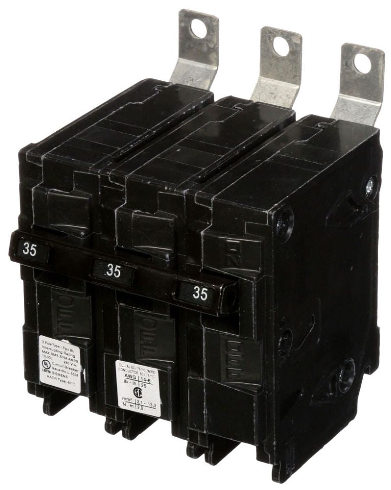 Siemens B335 3-Pole 35 Amp 240 Volt 10 K Circuit Breaker