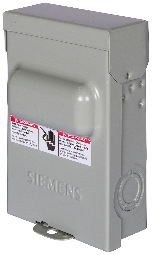 Siemens WNAS2060 Non-Automatic Switch AC Disconnect 240V 60A 10hp NEMA-3R