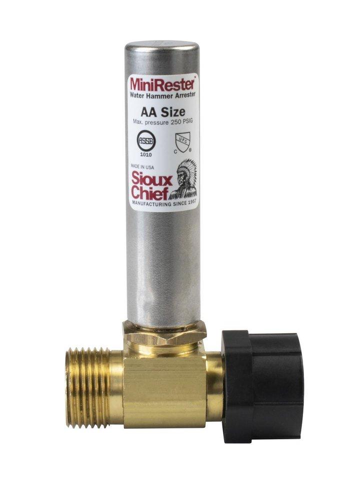 Sioux Chief 660-TKB Mini-Rester 1/2 in Stainless Steel and Plastic Ballcock Water Hammer Arrestor