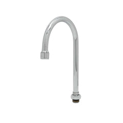 T&S Brass 133X Swing Gooseneck With Stream Regulator Outlet, For Use With T&S Swivel Outlet Faucet, Brass, Chrome Plated