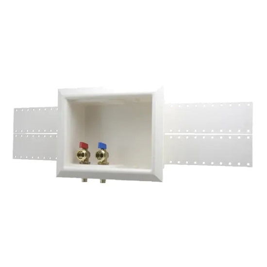 Uponor LF5930500 ProPEX Wallmount Outlet Box With 1/2 Turn Propex Valve In White