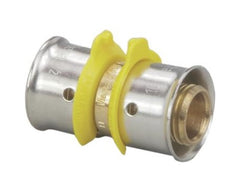 Viega 93050 PureFlow Zero Lead Pipe Coupling, 1/2 x 3/4 in, Press, Bronze