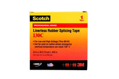 3M 130C-1X30FT Linerless Premium Grade Splicing Tape 30 FT L X 1 IN W