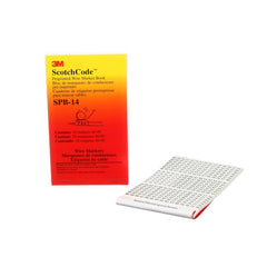 3M SPB-14 ScotchCode Pre-Printed Wire Marker Book 1.37 in Length 0.22 in Width