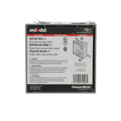 ABB 2IH4-1 Red Dot 2-Gang Weatherproof Metallic Device Box (4) 1/2 Hubs