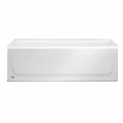 Bootz Industries 011-3302-00 Kona 54 inch x 30 inch x 15-1/4 inch Porcelain Enameled Steel Compact Bathtub, Right Hand Drain