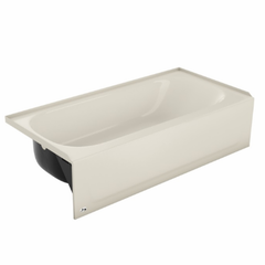 Bootz Industries 011-3365-96 Aloha 60 inch x 30 inch x 14-1/4 inch Porcelain Enameled Steel Bathtub, Left Hand Drain, Biscuit