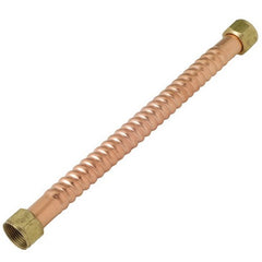 BrassCraft WB00-18 BrassCraft Copper-Flex WB00 Water Heater Connector, 3/4 inch FIP x 3/4 inch FIP, 18 inch Length