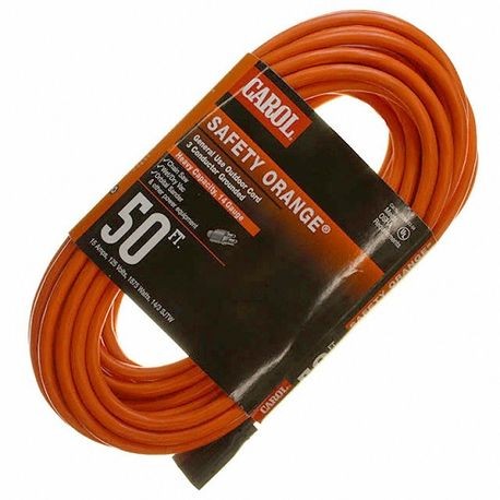 Cord 03356.63.04 Extension Cord 14 AWG/3 Conductor 50 ft NEMA 5-15P Plug 125 Volts