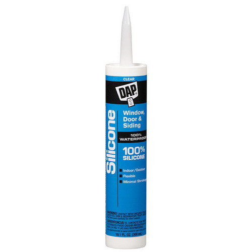 DAP 08641 Window and Door 9.8 oz 1-Component 100% Silicone Rubber Sealant