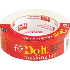 Do it Best 776319 General Purpose Masking Tape, 1.41 in W x 180 ft L, Replacement MPN