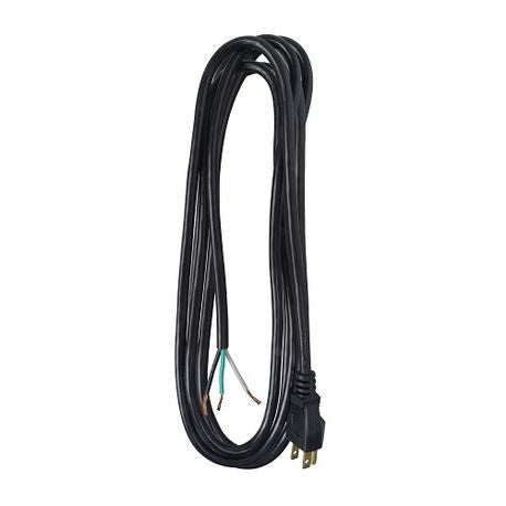 Cord 09709-88-08 Power Supply Cord, 16 ga/3 Conductor, 9 ft, NEMA 5-15P Plug, 125 Volts