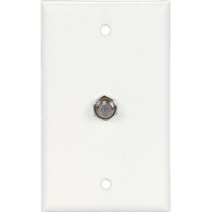 EATON 2072W WALLPLATE MID-SIZE W/SINGLE COAXIAL ADAPTER