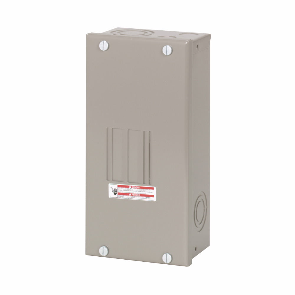 EATON CH2L70SP 1-Phase Standard Main Lug Load Center, 120/240 VAC, 70 A, 4 Poles, 25 kA Interrupt