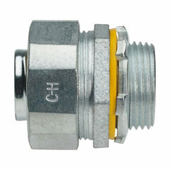 Eaton LT150 Crouse-Hinds Liquidator Liquidtight Connector, FMC, Straight, Non-insulated, Malleable Iron, 1-1/2