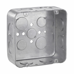 Crouse-Hinds TP554 Square Outlet Box 42 Cubic Inch Capacity