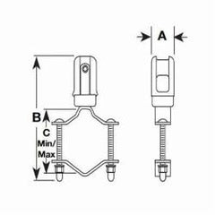 Emerson 1401 Appleton Wire Holder Porcelain Clamp On