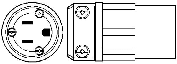 Ericson Manufacturing 1610-CG 15A, 125V Thermoplastic Wetguard Connector