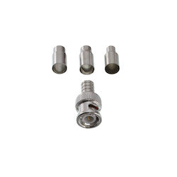 GEM Electronics 301-00TP BNC Crimp On Connector Male 50 Ohm 10 Pack