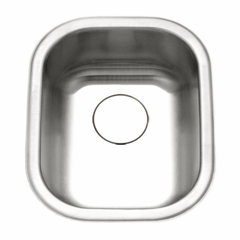 Hamat USA ASP-1418B-1 Medium Bowl Bar/Prep Sink Undermount Stainless Steel