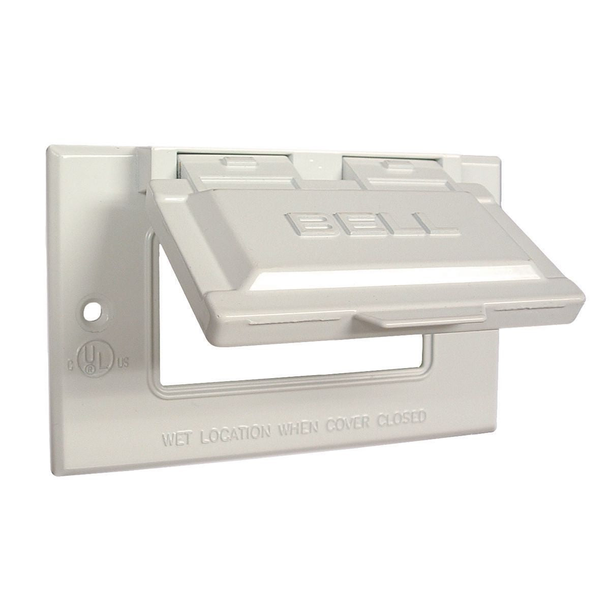 Hubbell 5101-1 RACO 1G Horizontal WP Cover GFCI - White