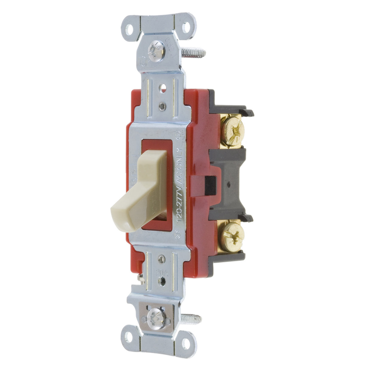 Hubbell 1224I Wiring Device-Kellems HUBPRO 4-Way Heavy Duty Standard AC Toggle Switch 20A 120 to 277 VAC