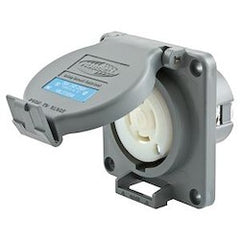 Hubbell HBL2720SW Receptacle Shrouded Watertight Twist Lock 3P4W 30A 3-Phase 250VAC