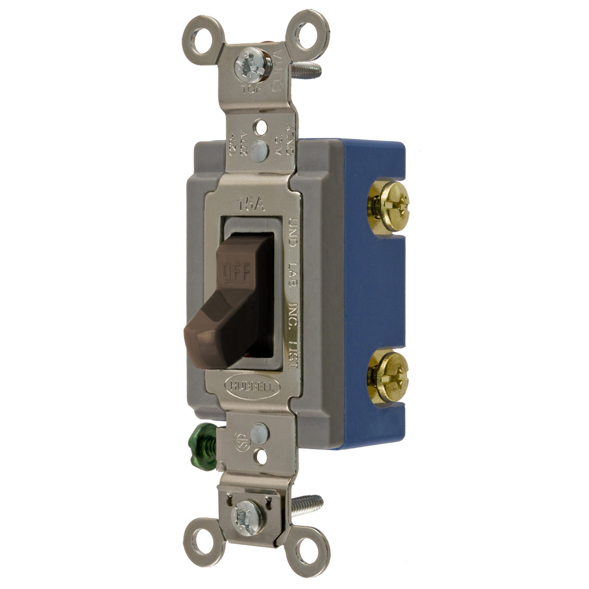 Hubbell HBL1201 Wiring Device-Kellems Extra Heavy Duty General Purpose Standard Toggle Switch 15A 120 to 277 VAC