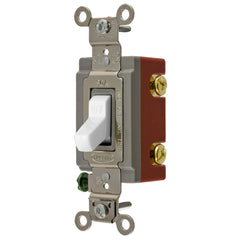 Hubbell HBL1221W HBL® Extra Heavy Duty General Purpose Standard Toggle Switch 20 A 5540 W