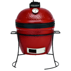 Kamado Joe KJ13RH Joe Jr Portable Ceramic Grill With Sturdy Stand, 13-1/2 inch, Red