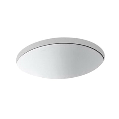 Kohler K-2205-0 Caxton Vitreous China Single-Bowl Oval Undermount Bathroom Sink 19-1/4 inch x 16-1/8 inch